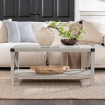 Metal X Coffee Table
