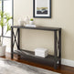 Metal X Entry Table-Occasional-Parc Decor