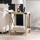 Metal X Side Table-Occasional-Parc Decor
