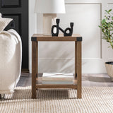 Metal X Side Table-Occasional-Parc Decor