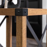 Metal X Side Table-Occasional-Parc Decor