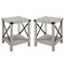 Metal X Side Tables, Set of 2-Occasional-Parc Decor