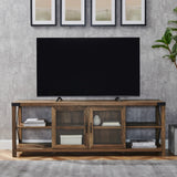 Metal X TV Stand-Entertainment-Parc Decor