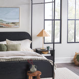 Metro Modern Metal and Wood Canopy Queen Bedframe-Bedroom-Parc Decor