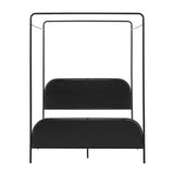 Metro Modern Metal and Wood Canopy Queen Bedframe-Bedroom-Parc Decor