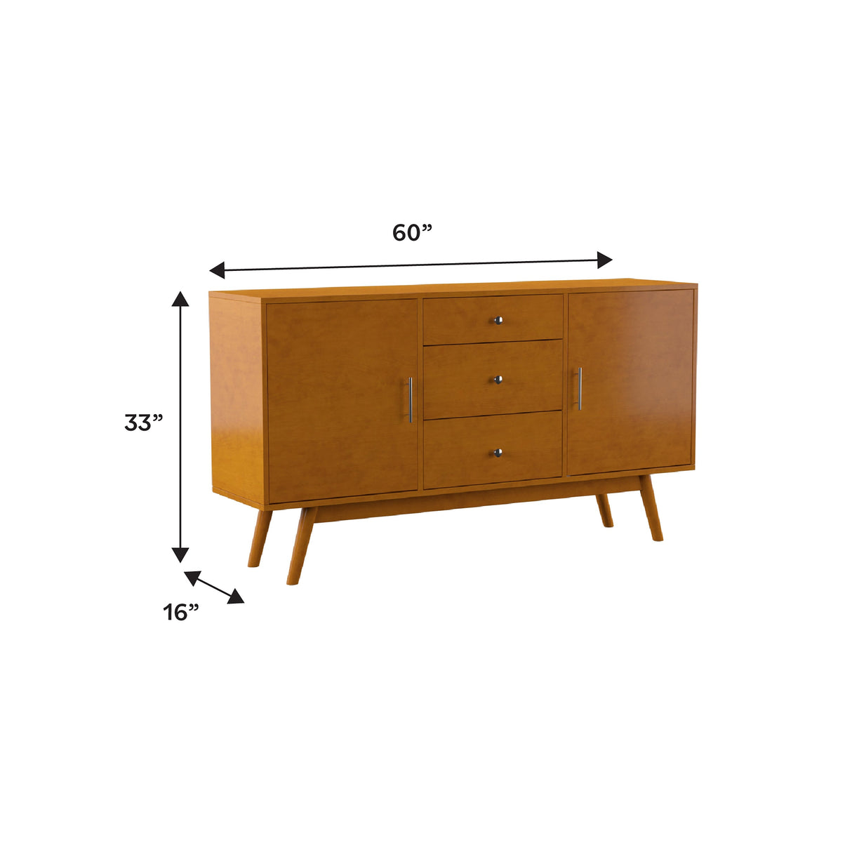Mid-Century 60" TV Stand-Entertainment-Parc Decor