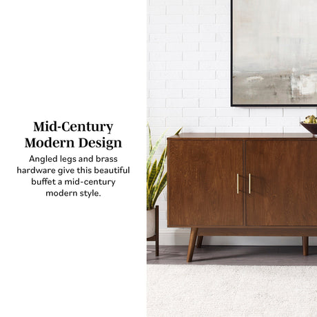Mid-Century 70" Modern Console Buffet Sideboard