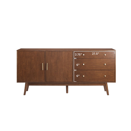 Mid-Century 70" Modern Console Buffet Sideboard-Dining / Kitchen-Parc Decor
