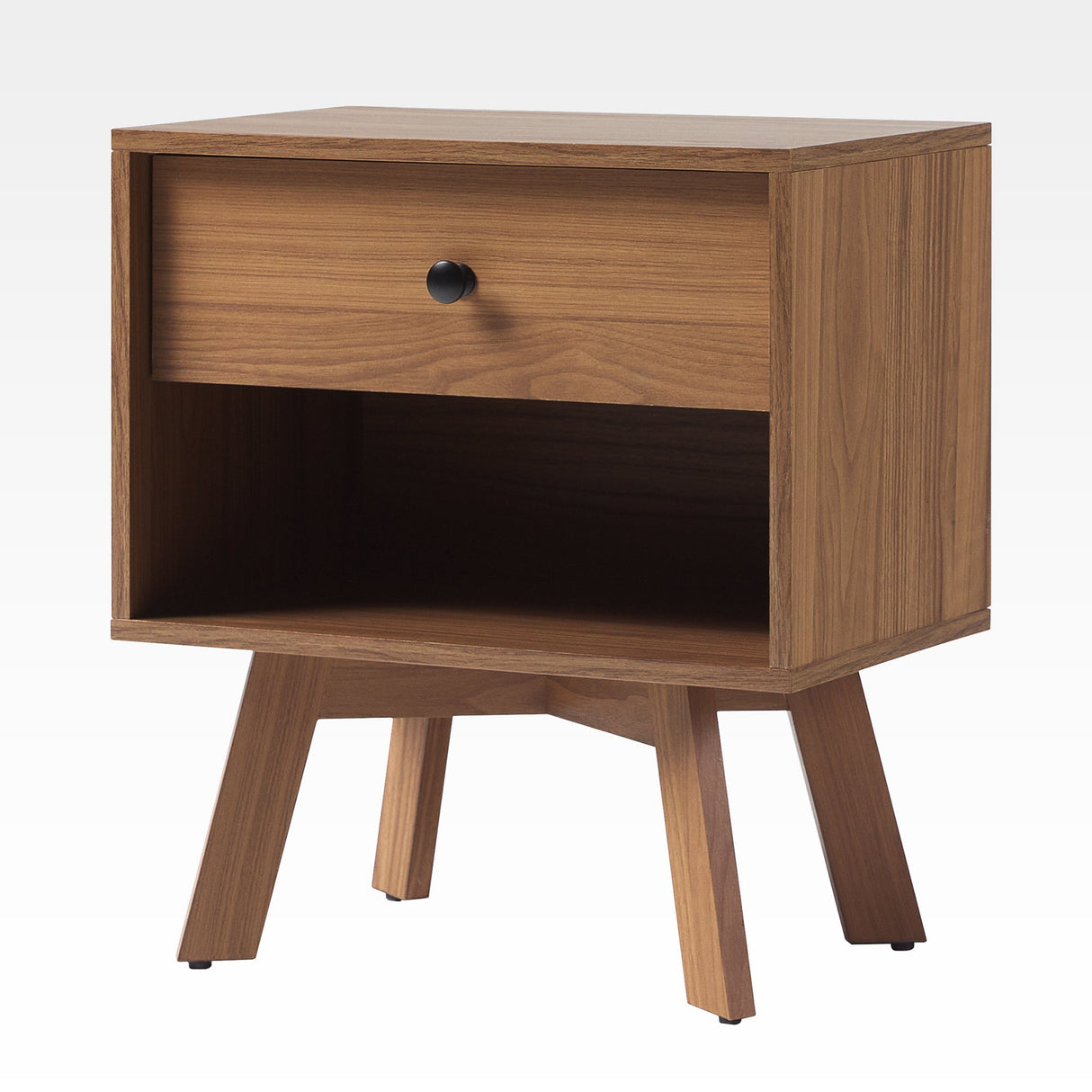 Mid-Century Frans Modern 1-Drawer Nightstand-Bedroom-Parc Decor