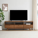 Mid-Century Kela Modern 3-Door TV Stand
