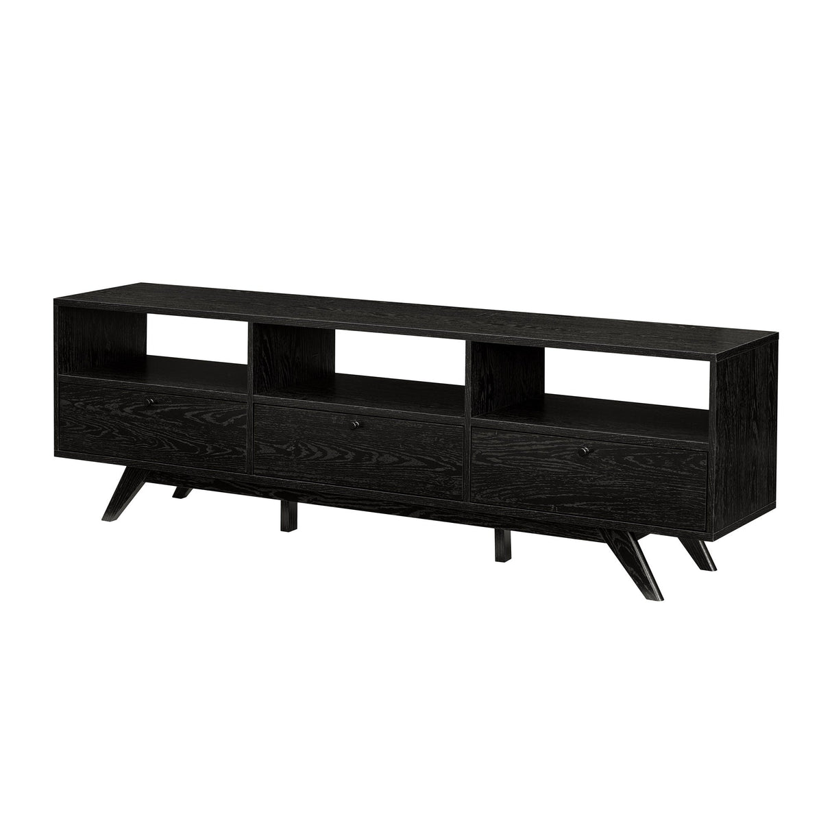 Mid-Century Kela Modern 3-Door TV Stand-Entertainment-Parc Decor