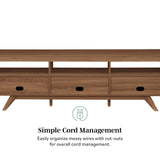 Mid-Century Kela Modern 3-Door TV Stand-Entertainment-Parc Decor