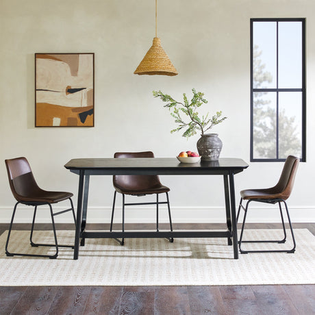 Mid-Century Sammen Dining Table with Trestle Base-Dining / Kitchen-Parc Decor