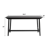 Mid-Century Sammen Dining Table with Trestle Base-Dining / Kitchen-Parc Decor