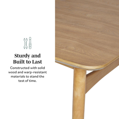 Mid-Century Taberu Modern Wood Dining Table-Dining / Kitchen-Parc Decor