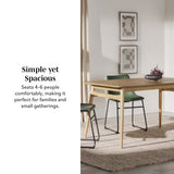 Mid-Century Taberu Modern Wood Dining Table-Dining / Kitchen-Parc Decor