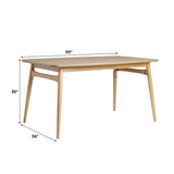 Mid-Century Taberu Modern Wood Dining Table-Dining / Kitchen-Parc Decor