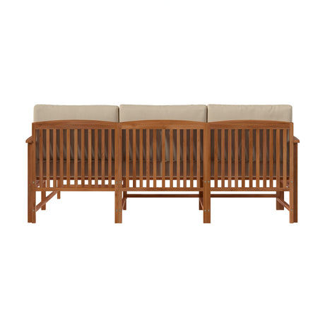 Midland Modern Solid Wood 3-Piece Outdoor Sectional Set-Outdoor-Parc Decor