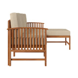 Midland Modern Solid Wood 3-Piece Outdoor Sectional Set-Outdoor-Parc Decor