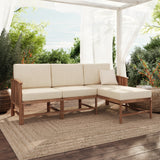 Midland Modern Solid Wood 3-Piece Outdoor Sectional Set-Outdoor-Parc Decor