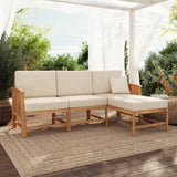 Midland Modern Solid Wood 3-Piece Outdoor Sectional Set-Outdoor-Parc Decor