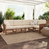 Midland Modern Solid Wood 5-Piece Outdoor Sectional Set-Outdoor-Parc Decor