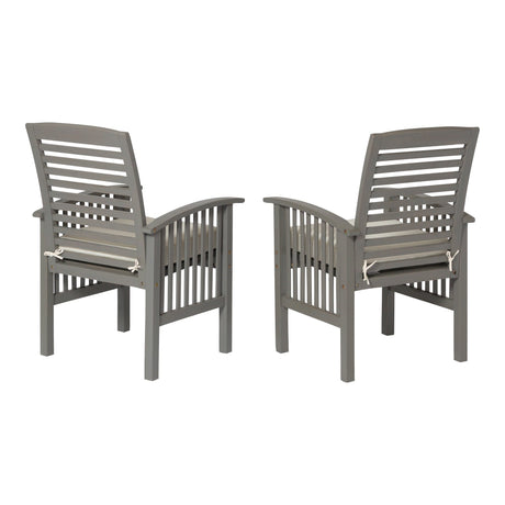 Midland Outdoor Patio Chairs with Cushions, Set of 2-Outdoor-Parc Decor