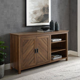 Mila Angled Groove Buffet Sideboard & TV Stand-Dining / Kitchen-Parc Decor