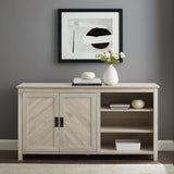 Mila Angled Groove Buffet Sideboard & TV Stand-Dining / Kitchen-Parc Decor