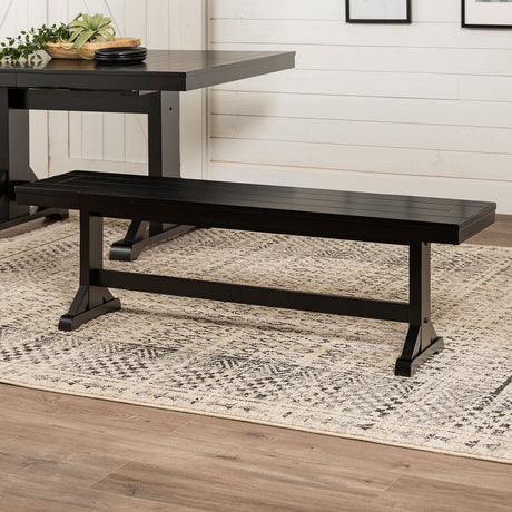 Millwright Solid Wood Dining Bench-Dining / Kitchen-Parc Decor