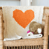Mini Heart Blanket-Throw Pillows & Blankets-Parc Decor