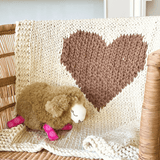 Mini Heart Blanket-Throw Pillows & Blankets-Parc Decor