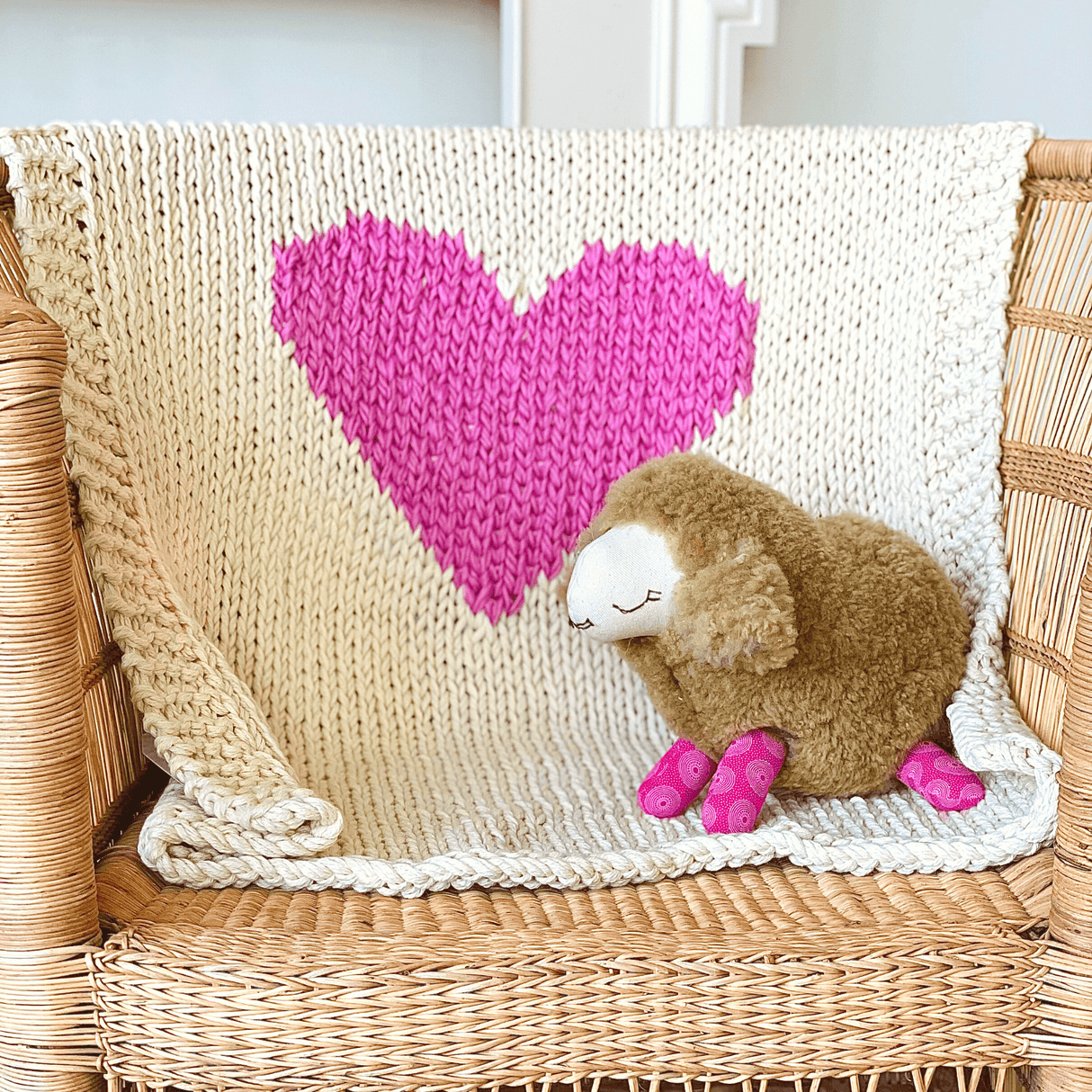 Mini Heart Blanket-Throw Pillows & Blankets-Parc Decor