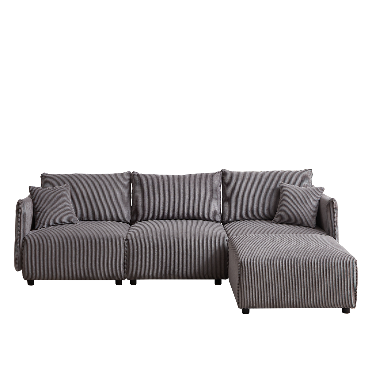 Minimalist Modular Cloud Couch with Chaise-sofa-Parc Decor