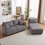 Minimalist Modular Cloud Couch with Chaise-sofa-Parc Decor