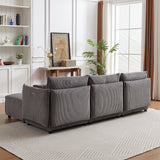 Minimalist Modular Cloud Couch with Chaise-sofa-Parc Decor