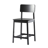 Minimalist Solid Wood Counter Stool, Set of 2