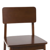 Minimalist Solid Wood Counter Stool, Set of 2-Dining / Kitchen-Parc Decor