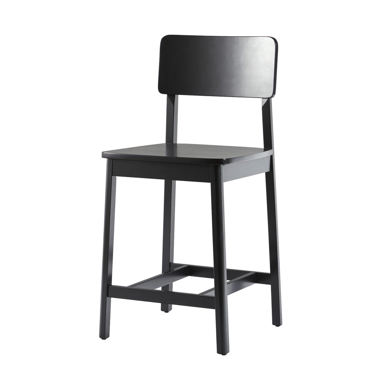 Minimalist Solid Wood Counter Stool, Set of 2-Dining / Kitchen-Parc Decor