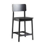 Minimalist Solid Wood Counter Stool, Set of 2-Dining / Kitchen-Parc Decor