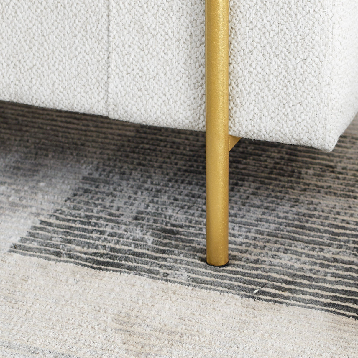 Minimalist Upholstered Linen Storage Bench-Bedroom-Parc Decor