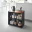 Mobile Hideaway Storage Cart (23" H) - Steel + Wood
