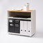 Mobile Hideaway Storage Cart (23" H) - Steel + Wood