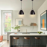 Modern 1-Light Metal Dimmable Island Pendant Light