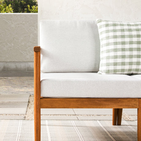 Modern 3-Piece Spindle Solid Wood Outdoor L-Shaped Sectional Set-Outdoor-Parc Decor