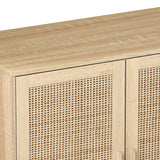 Modern 4-Door Rattan Storage Sideboard TV Stand-Dining / Kitchen-Parc Decor
