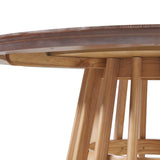 Modern 48 Round Solid Wood Dining Table-Dining / Kitchen-Parc Decor