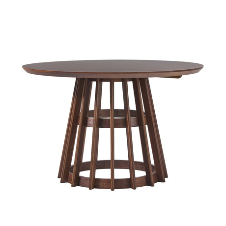 Modern 48" Round Solid Wood Dining Table-Dining / Kitchen-Parc Decor