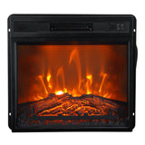 Modern 66" LED TV Stand with 23" Insert Electric Fireplace for Living Room