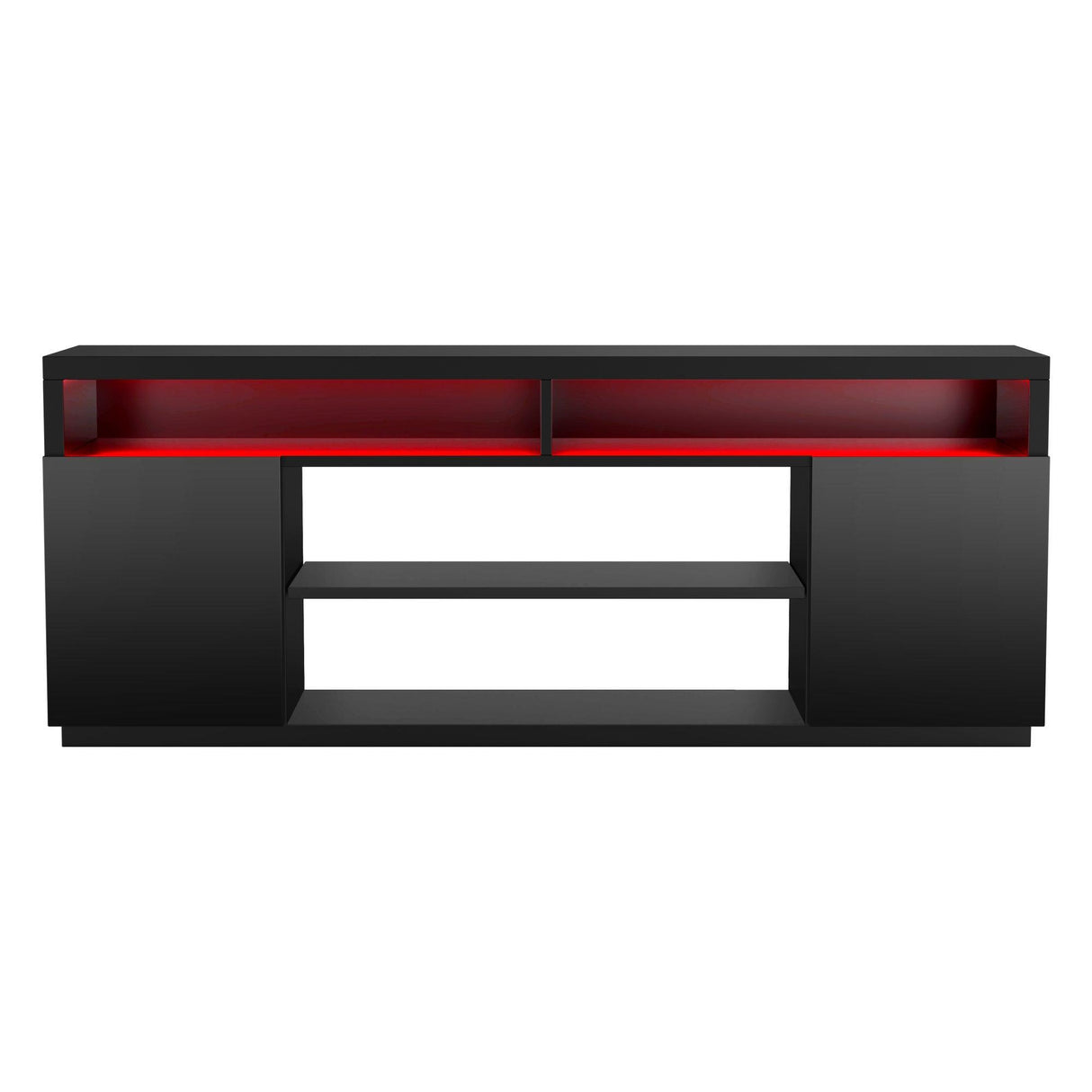 Modern 68 Inch TV Stand Media Console with LED Lights for Living Room-电视柜-Parc Decor
